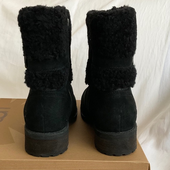 SALE 🎈UGG Blayre II Black Suede Buckle Boots NEW - Picture 8 of 14
